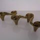 Large Brutalist Bronze Candleholder by Michael Harjes, 1960s