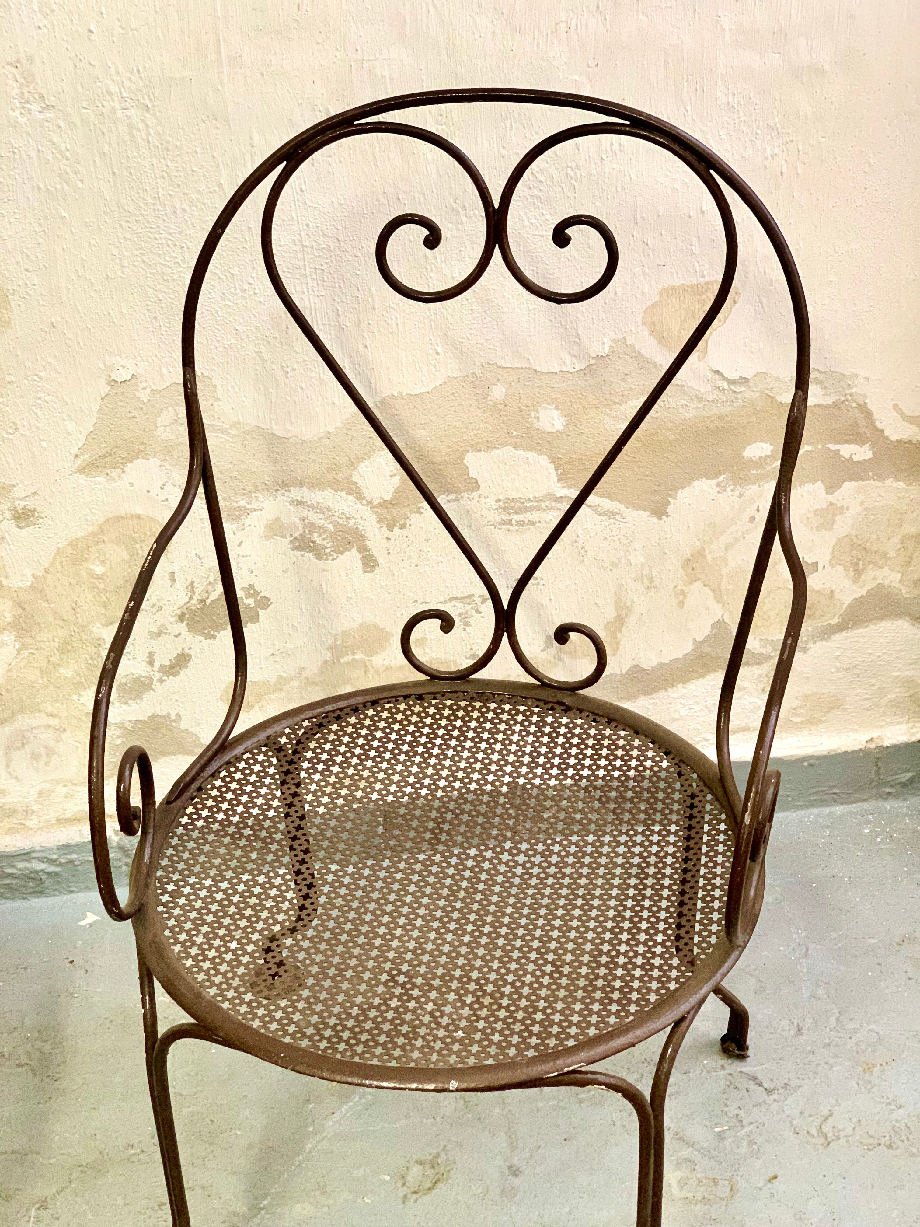 Paire de fauteuils de jardin 1950