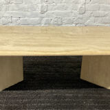 Travertine coffee table from the 70s Italy