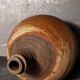 Potter bottle enamelled earth art-populaire XIXth