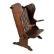 Handmade Wooden Sculptural Lounge Chair, Arts & Crafts, 1900’s