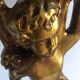 Console baroque pied de lions dessus marbre