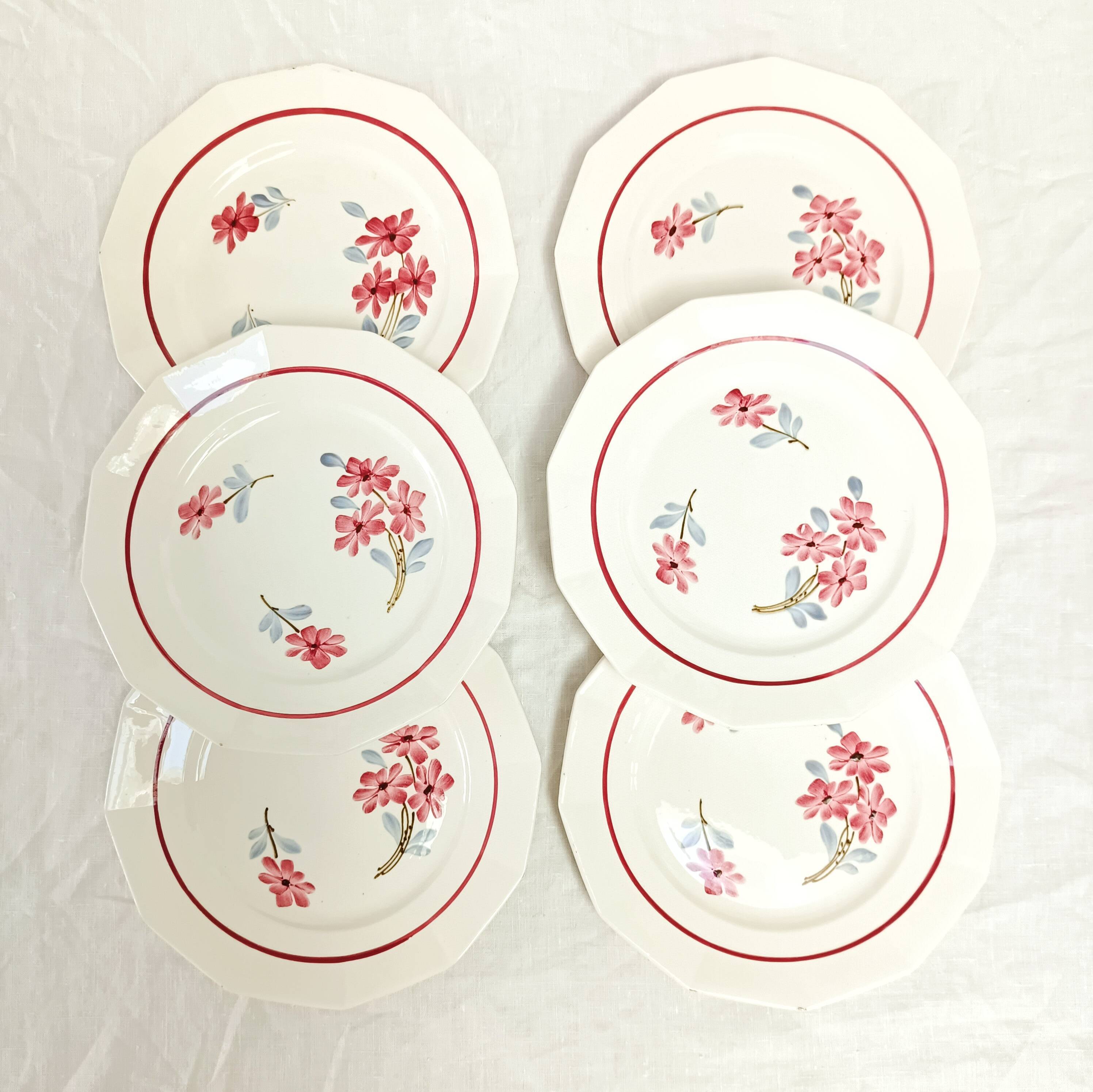 6 flat plates St-Amand Ceranord