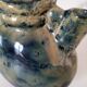Blue and beige glazed stoneware jug, model 218