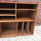 Wooden loom chest of drawers with locker