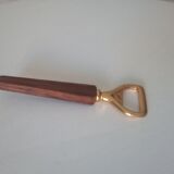 Vintage decapsulator in wood and gilded steel