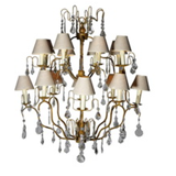Prato grapefruit chandelier from Flamant