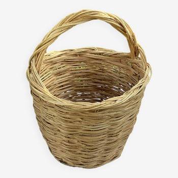 Large handcrafted wicker basket