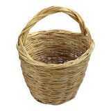 Large handcrafted wicker basket