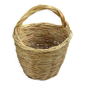 Large handcrafted wicker basket