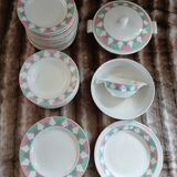 2 old plates from Digoin and Sarreguemines