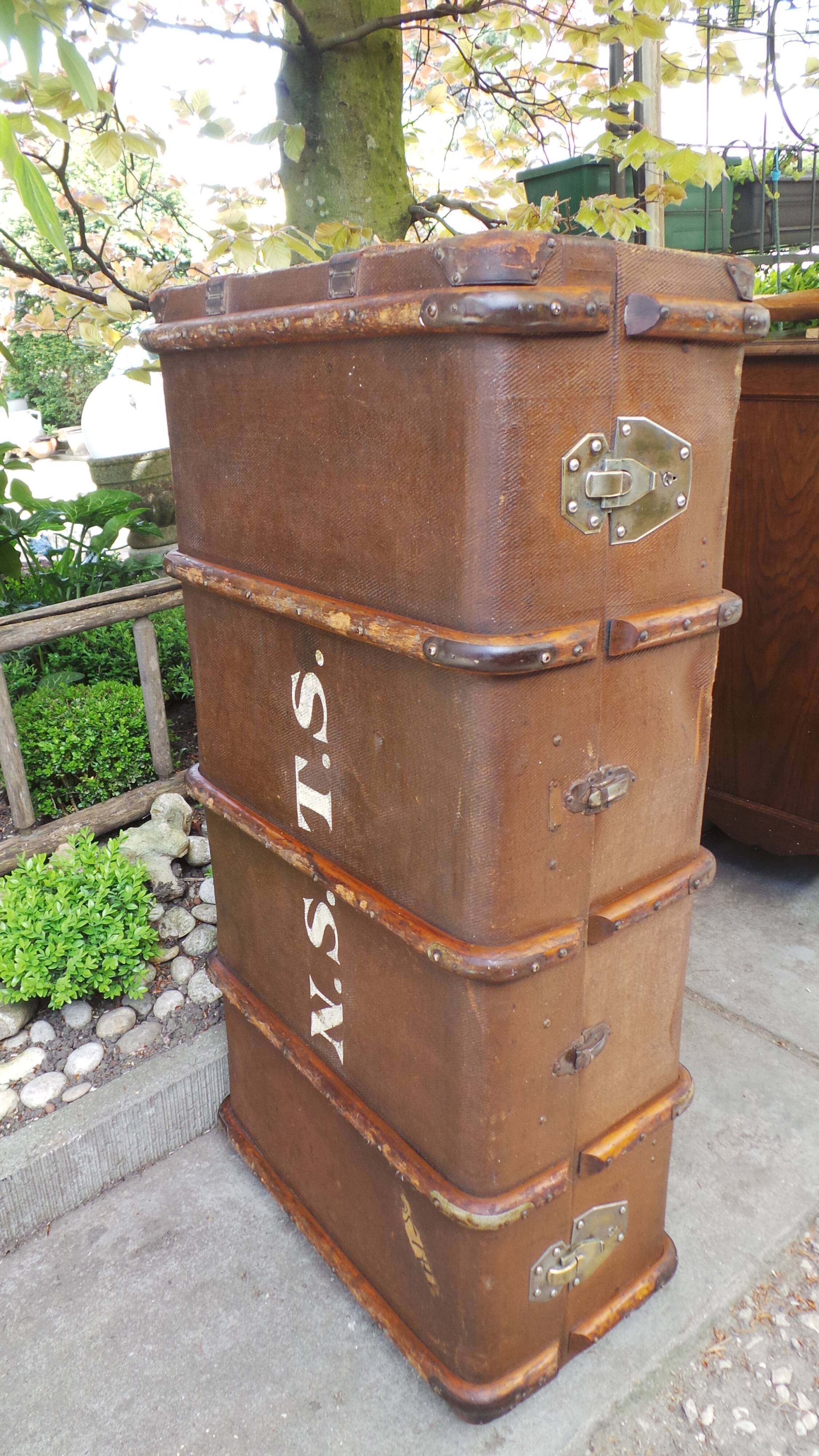 Trunk chest travel russian old