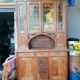 Buffet deux corps Gauthier Poinsignon en noyer