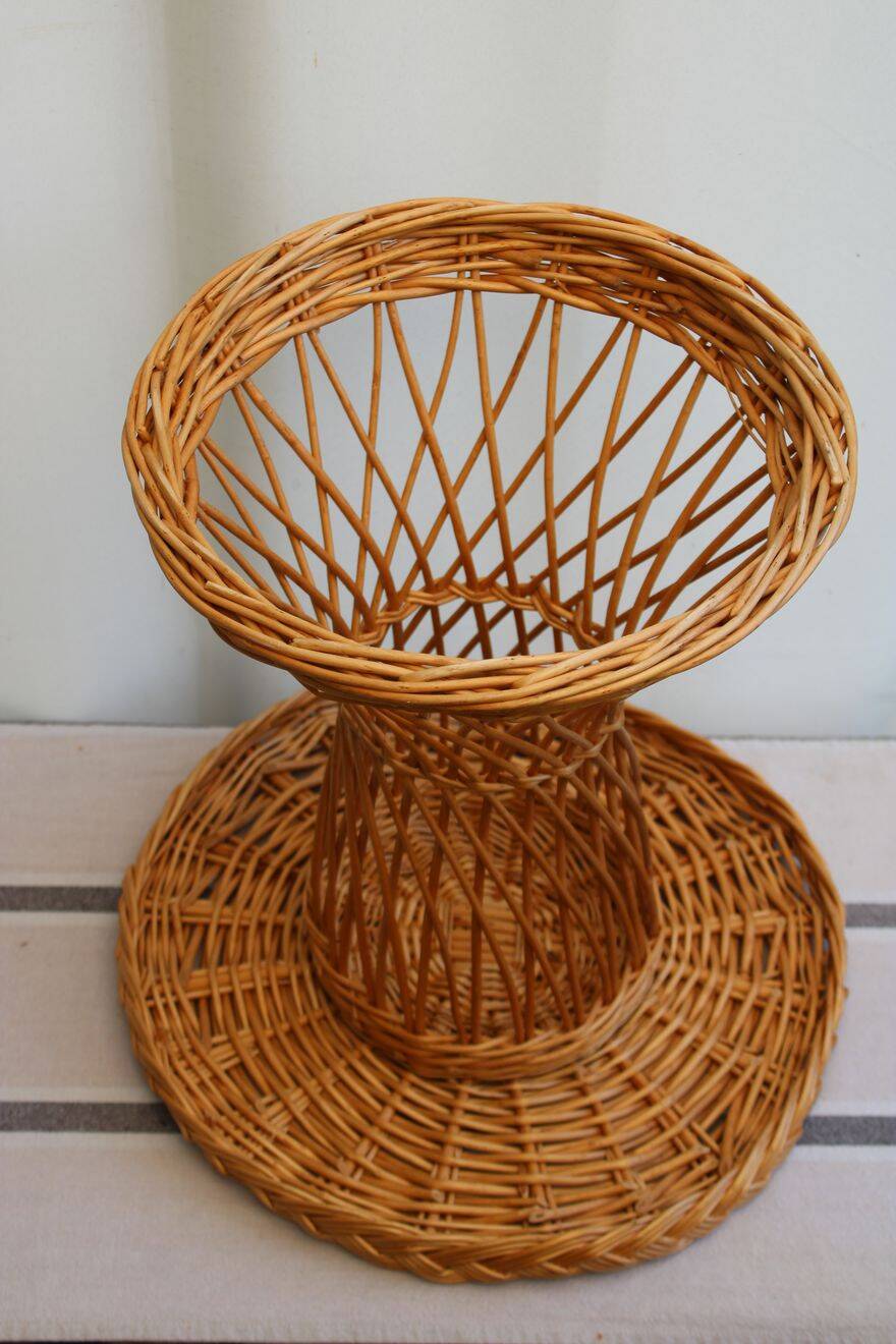 Wicker coffee table