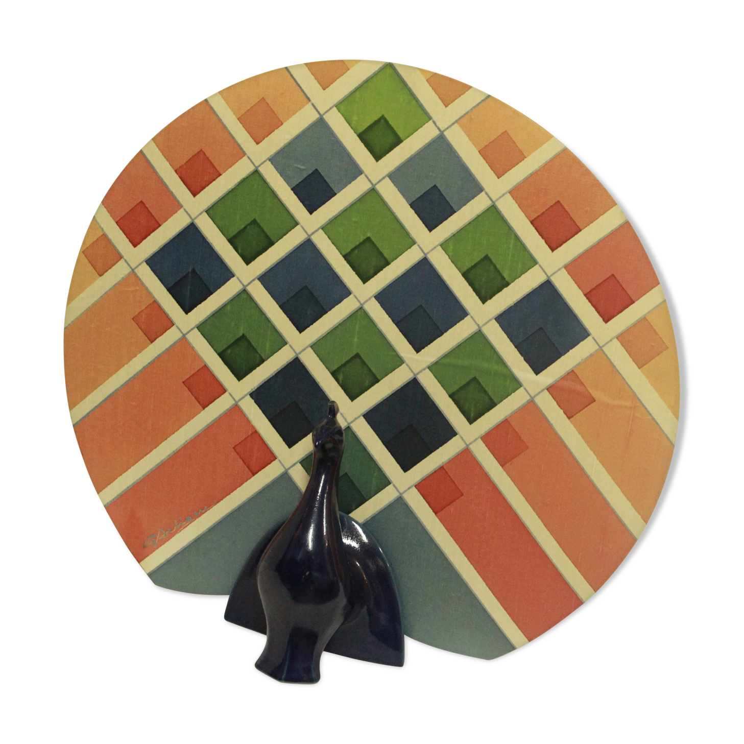Lampe en céramique 1970