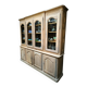 Bookcase in solid cherry and ash wood