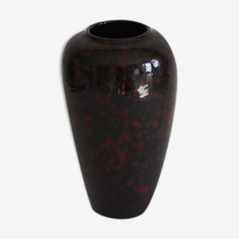 Black and red vintage vase