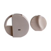 Set of Two Pink Post Modern Vases by Dorothe van Agthoven for Flora Keramiek