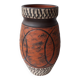 Ochre ceramic vase