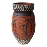 Ochre ceramic vase