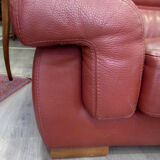 Leather sofa, 2 seats, Roche-Bobois brand