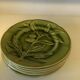6 green Choisy le Roi plates in perfect condition