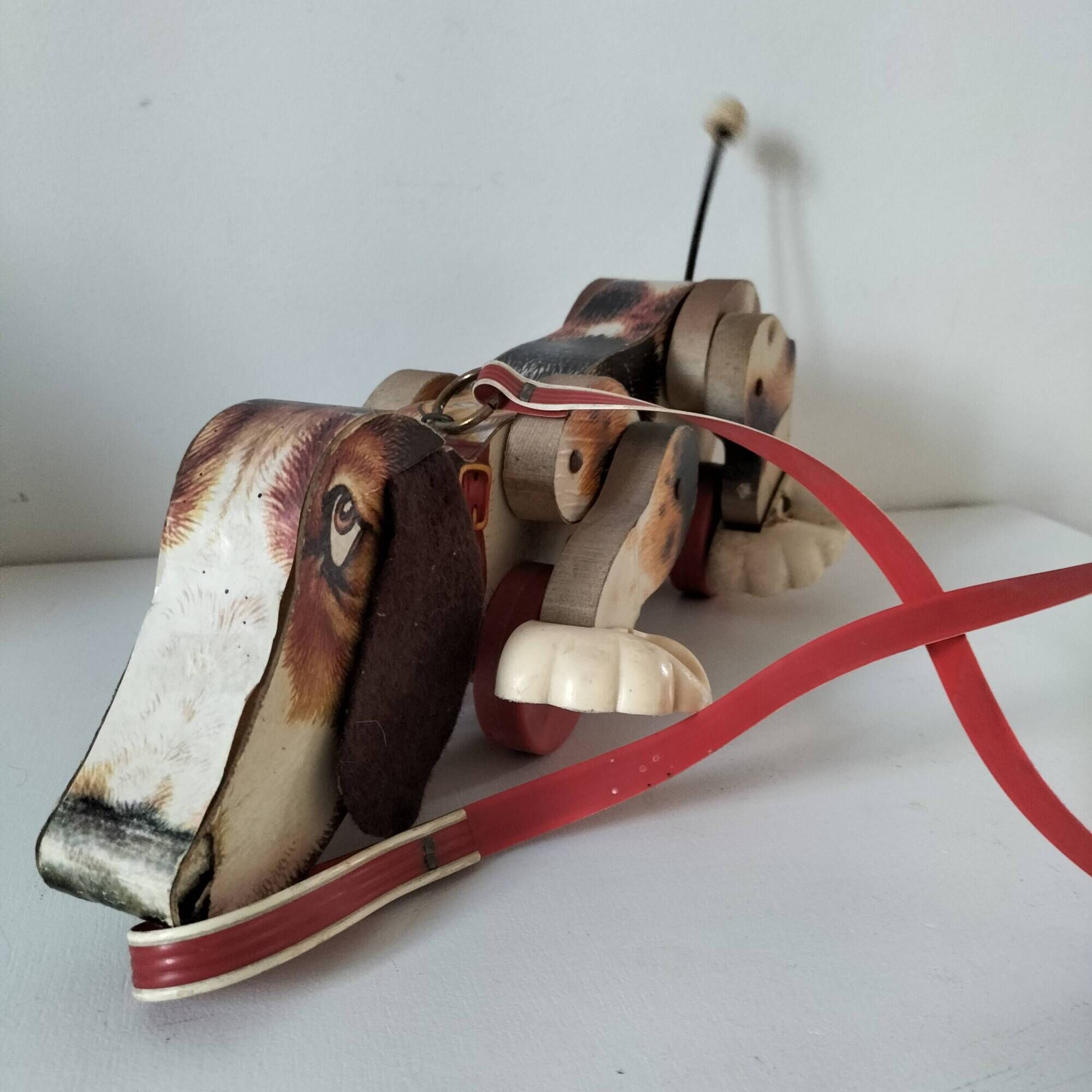Fisher Price Snoopy wooden pull-along dog