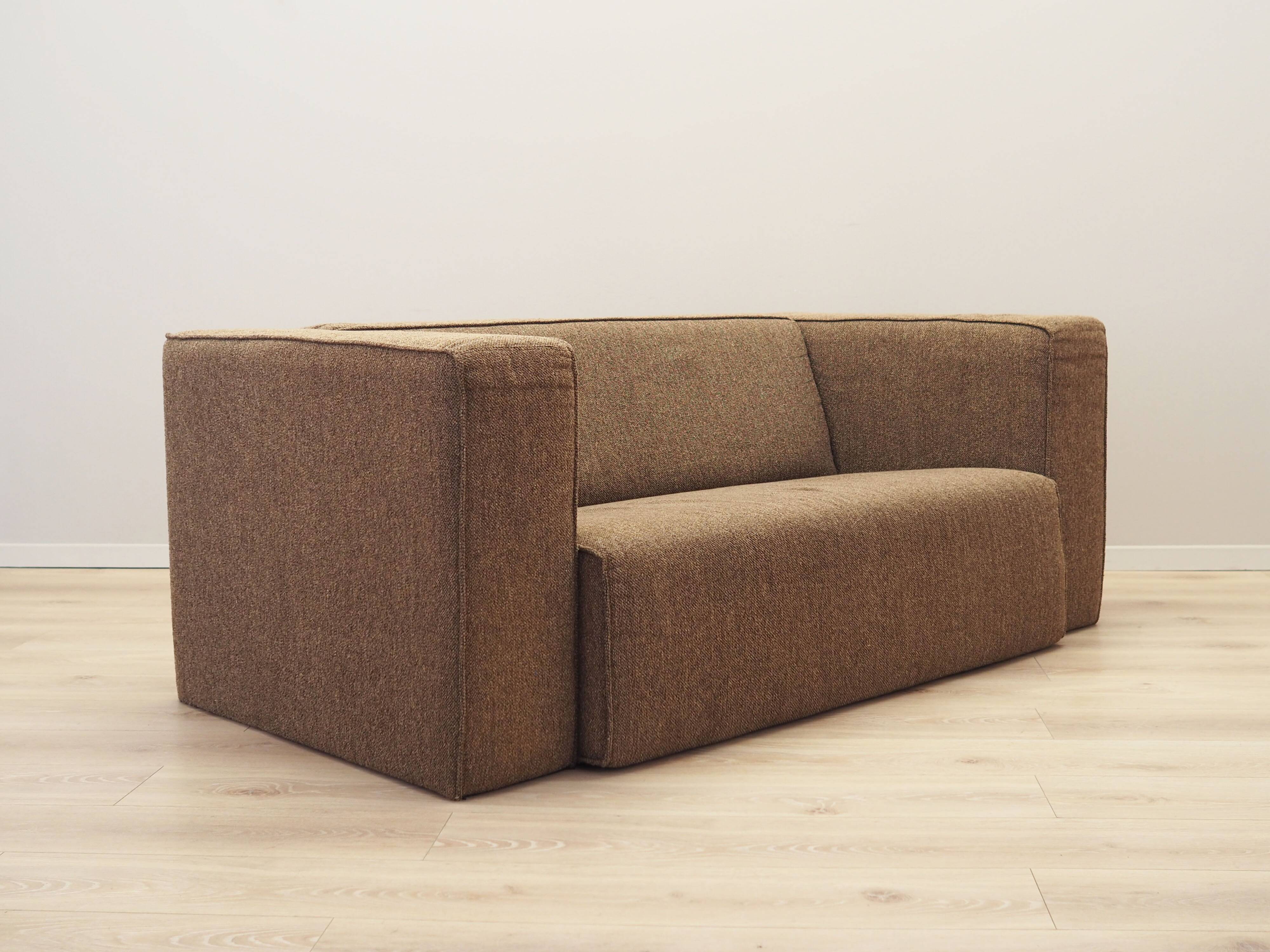 Canapé marron, Danemark années 1980