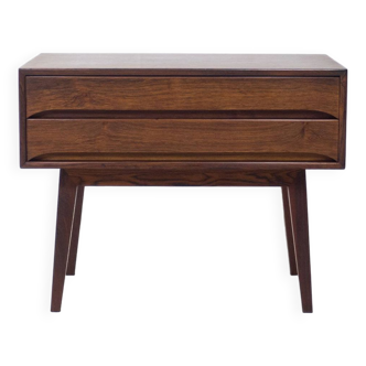 Vintage Danish design free standing rosewood drawer cabinet