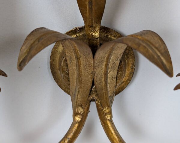 Applique feuilles dorées