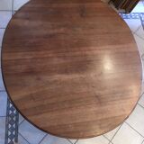 Table de salle à manger ovale en bois 4 à 6 pers