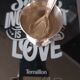 Antique Baptismal Cup + Silver-Plated Spoon - Bird Decoration -
