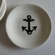 Set of 8 plates by Gien for Atelier Primavera 1960 Anchor
