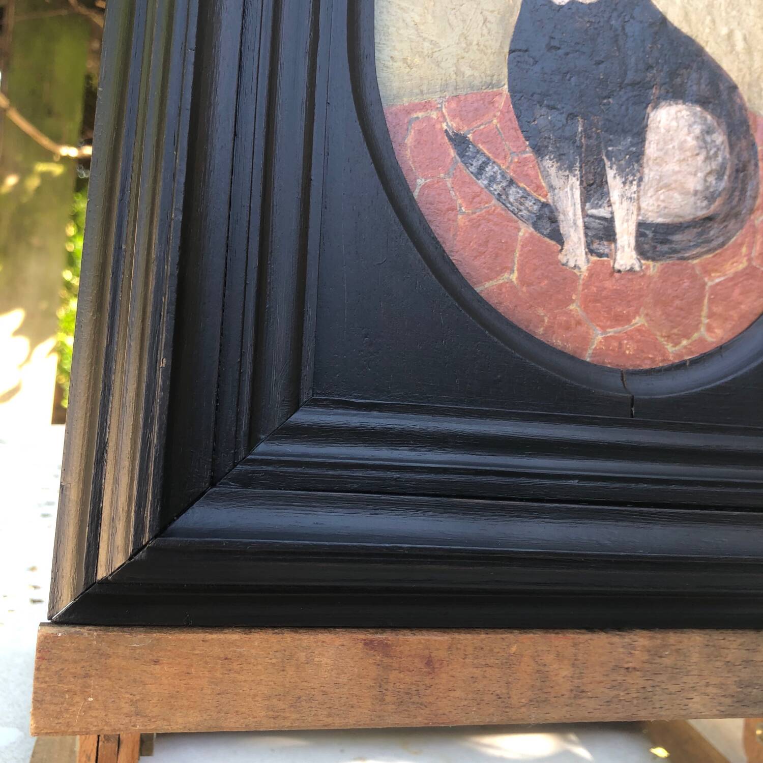 Naive painting cat