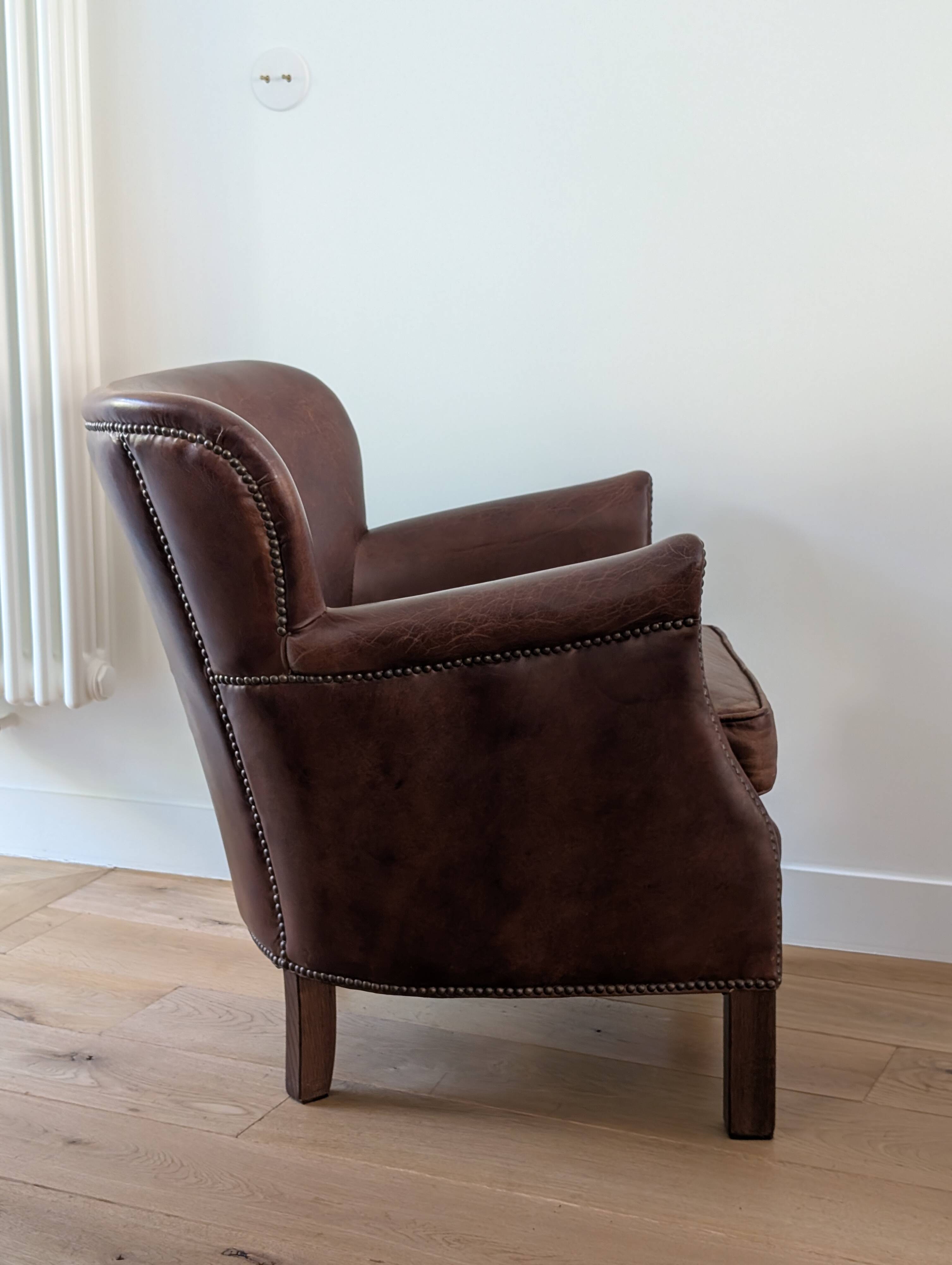 Fauteuil club du professeur Turner