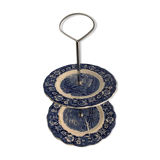 Blue and white porcelain servant or display Palissy Pottery Staffordshire England 1960