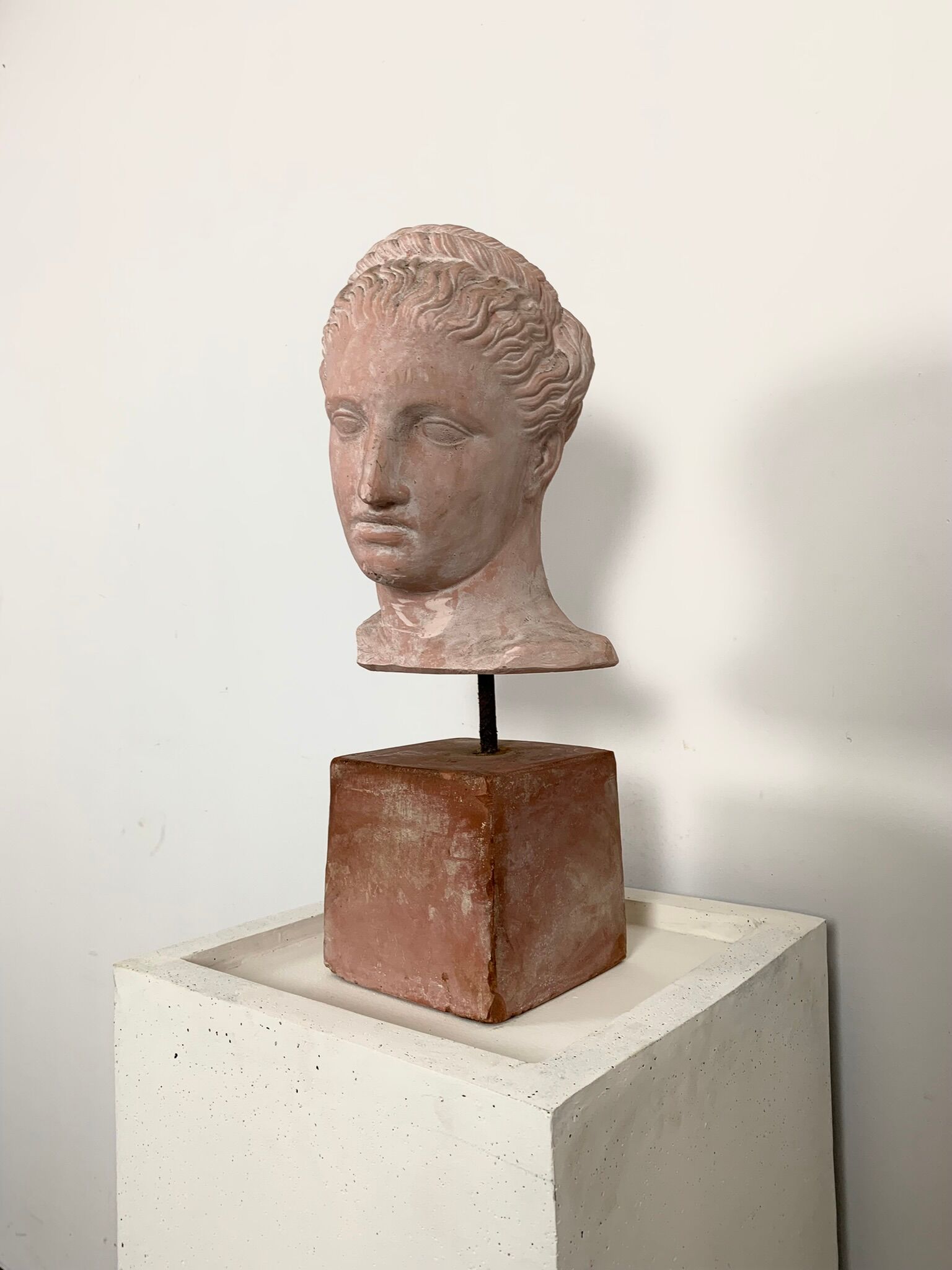 Buste statue rose style grec