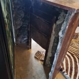 Marble fireplace mantel from 1950.