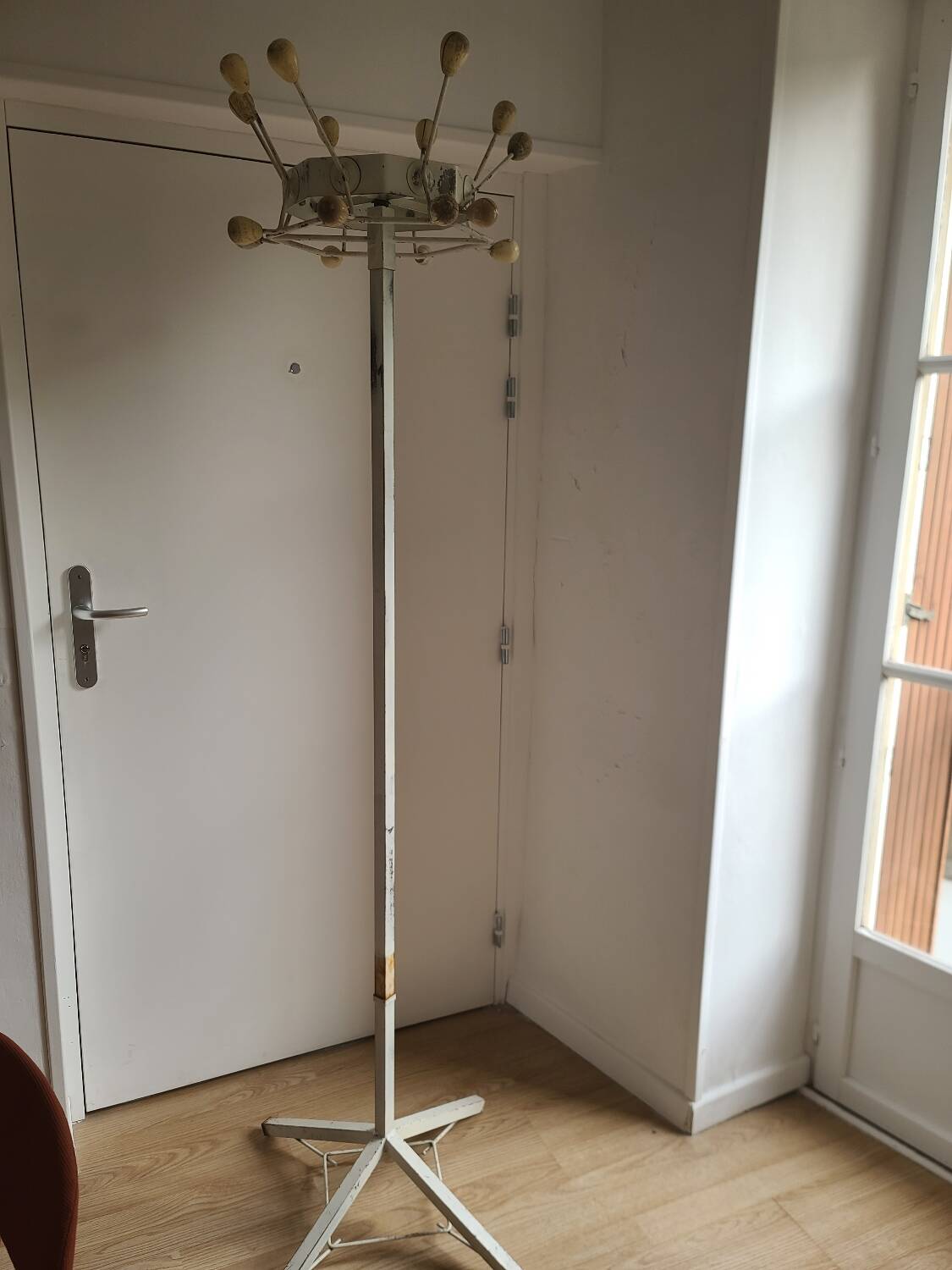 Porte manteaux en métal d'atelier années 50