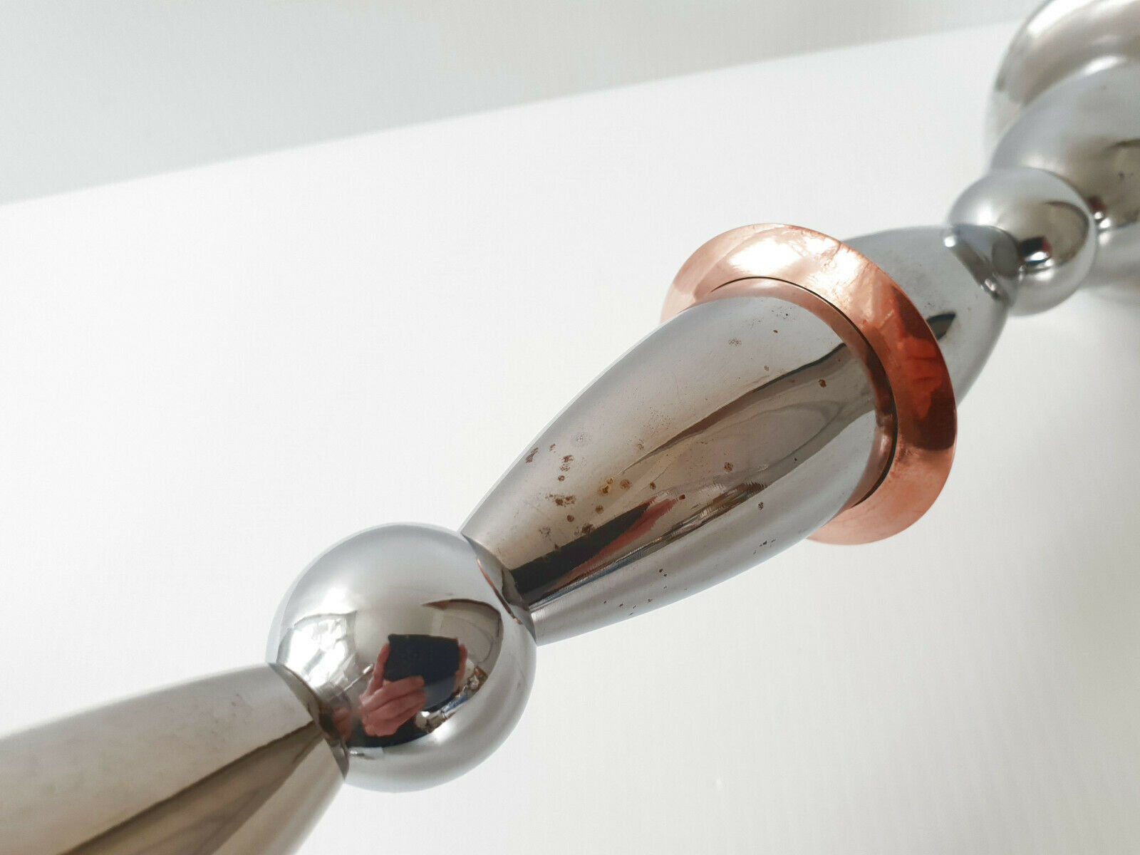 Lustre art déco vintage 1930 chrome