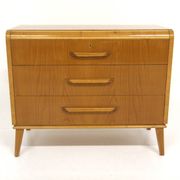 Scandinavian elm chest of drawers, Swedish modern, Sweden, 1940