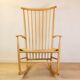 Vintage Hans Wegner Style Rocking Chair, 1960s