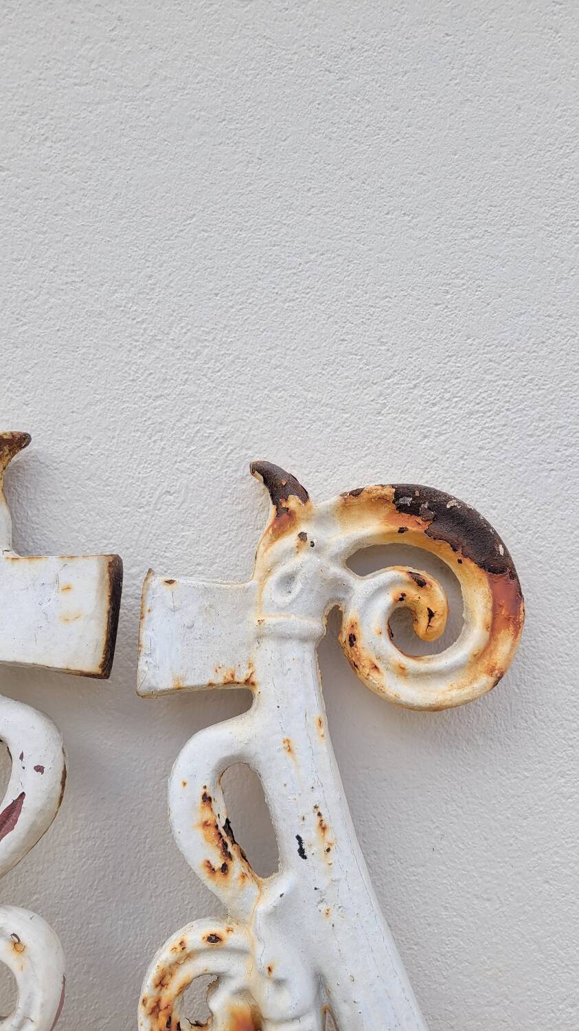 Hunting wheels gate jib bourgeois house in cast iron 19th