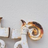 Hunting wheels gate jib bourgeois house in cast iron 19th