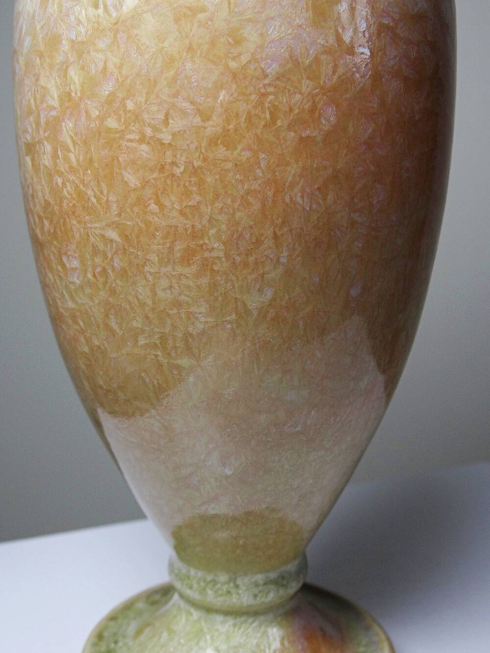 Baluster vase, ceramic with crystalline glaze, Bernard Guipouy, Atelier du Bol Doré.