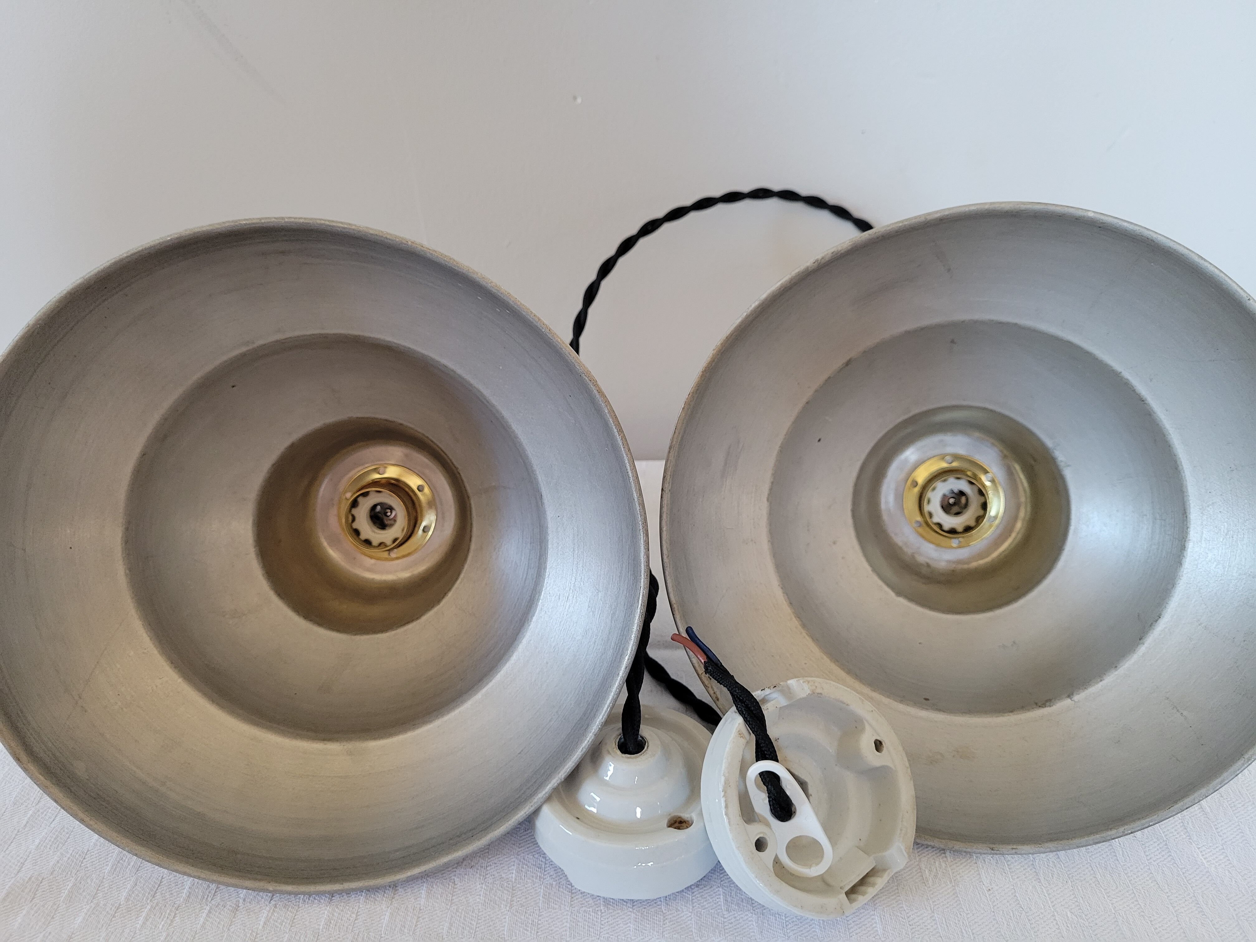 Duo of industrial hanging
