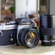 Minolta XE-5 + MC rokkor PG 50mm F1.4 + MC tele rokkor PG 135mm F2.8
