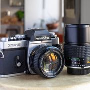 Minolta XE-5 + MC rokkor PG 50mm F1.4 + MC tele rokkor PG 135mm F2.8