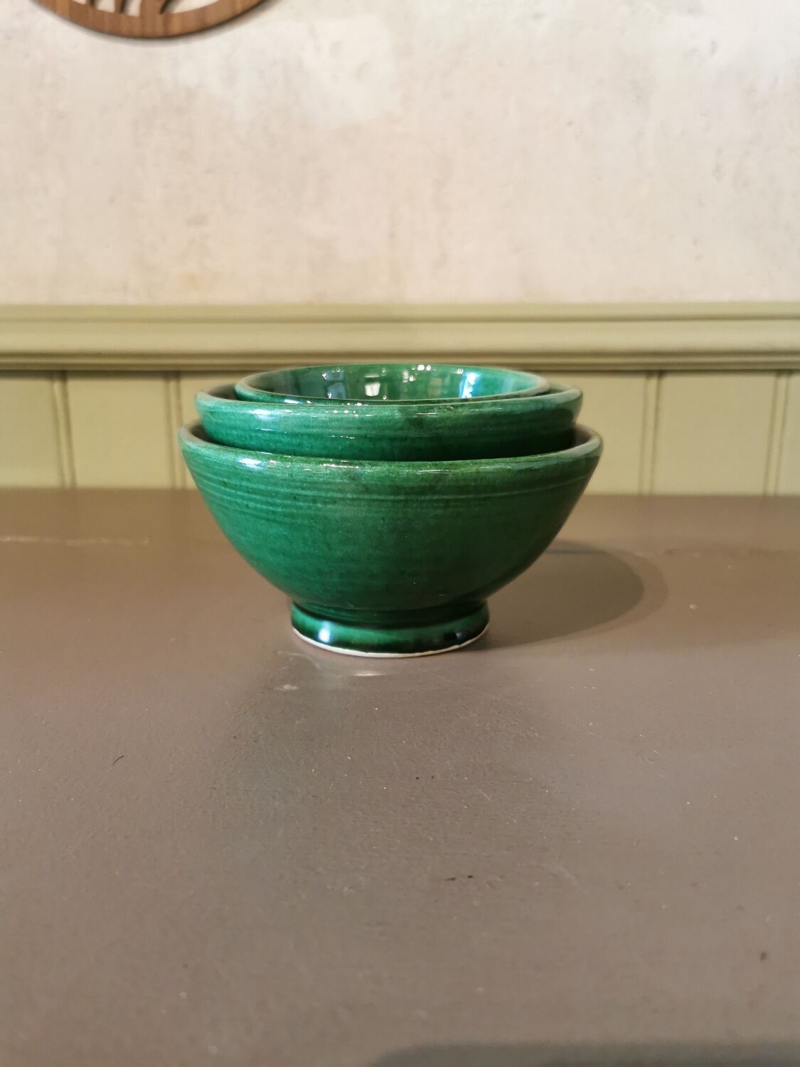 Trio of artisanal bowls Morocco