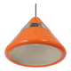 Large orange pendant light designed by Kazuo Motozawa, Staff, 1970s